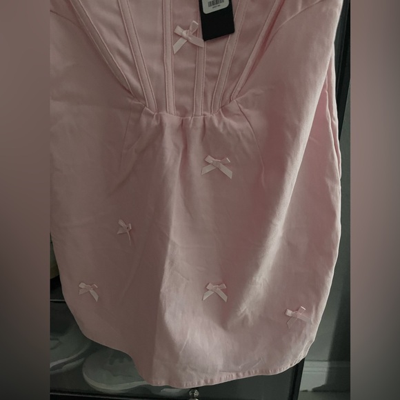 MOVING SALE!!$15!!Elegant Pink Corset Mini Dress - Picture 7 of 9